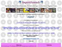 Tablet Screenshot of importsounds.com